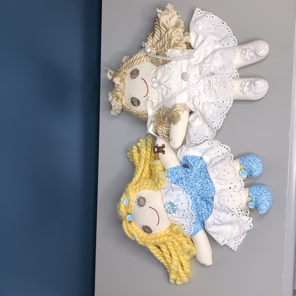 Set of Two Handmade 11"  Rag Dolls - Picture 2 of 16